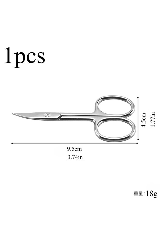 F3-1pcs Professional Manicure Scissors Stainless Steel Cuticle Precision Beauty Grooming forNail Fac
