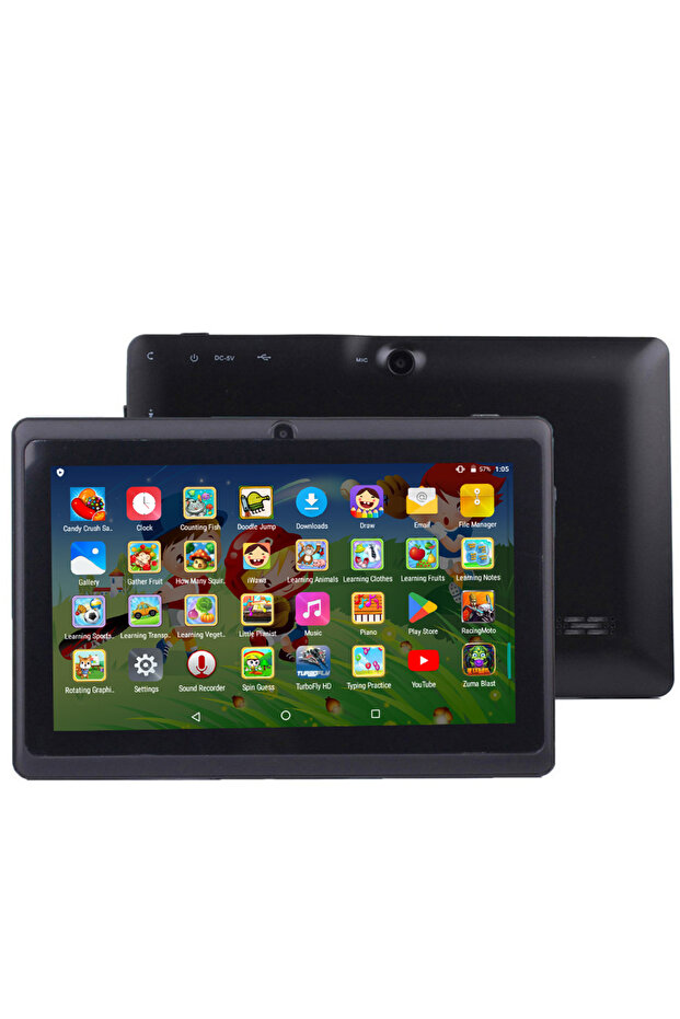 Standard Accessories Black BDF-Q8 New 7 Inch Tablets Android 13, 4GB RAM 64GB ROM, 1TB Expand, WiFi,