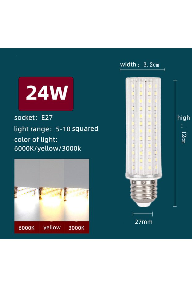 AC85-265V 3 Colors E27 24W E27 LED Corn Bulb AC85-265V E14 LED Light 10W 20W 24W Living Room Bedroom