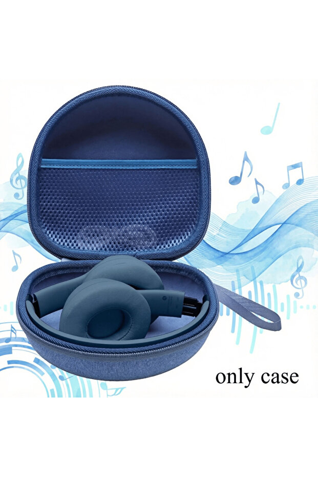 Blue Hard Headphone Case for BERIBES TOZO KVIDIO Beats Soundcore Anker Noise Cancelling Over-Ear Hea