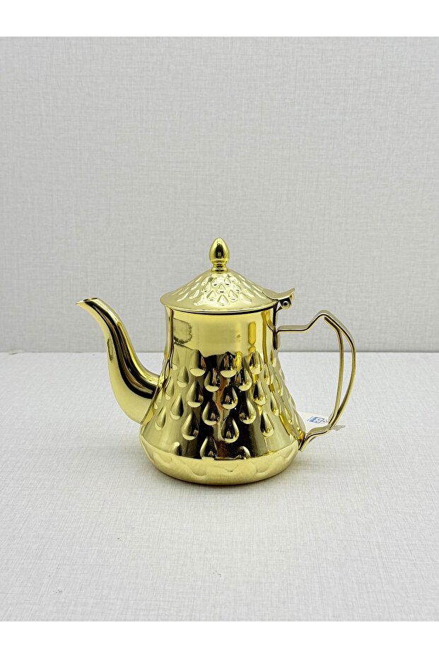 براد/ ابريق شاي فاخر مرصع استيل ذهبي مقاوم للصدا 1200ML