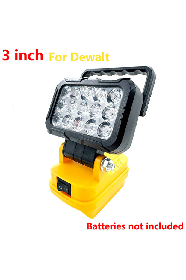 For Dewalt 3-inch LED Work Light Suitable For Makita/Milwaukee/Dewalt 18V Lithium-ion Battery With H