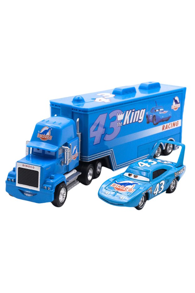Cars 5 Cars Toys Lightning McQueen Jackson Storm Chick Hicks Diecast Container Truck Metal Alloy Mo