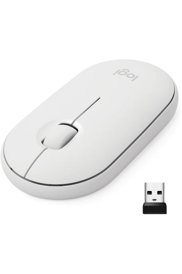 Mouse wireless Pebble M350, Alb