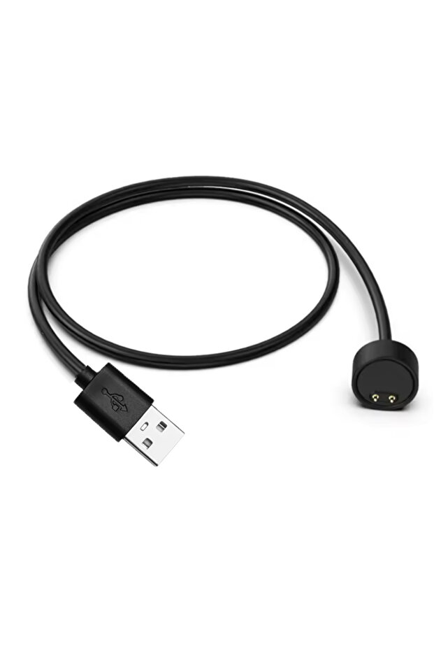 شاحن أسود لساعة ذكية باند 5 6 7، كابل شحن مغناطيسي بديل USB