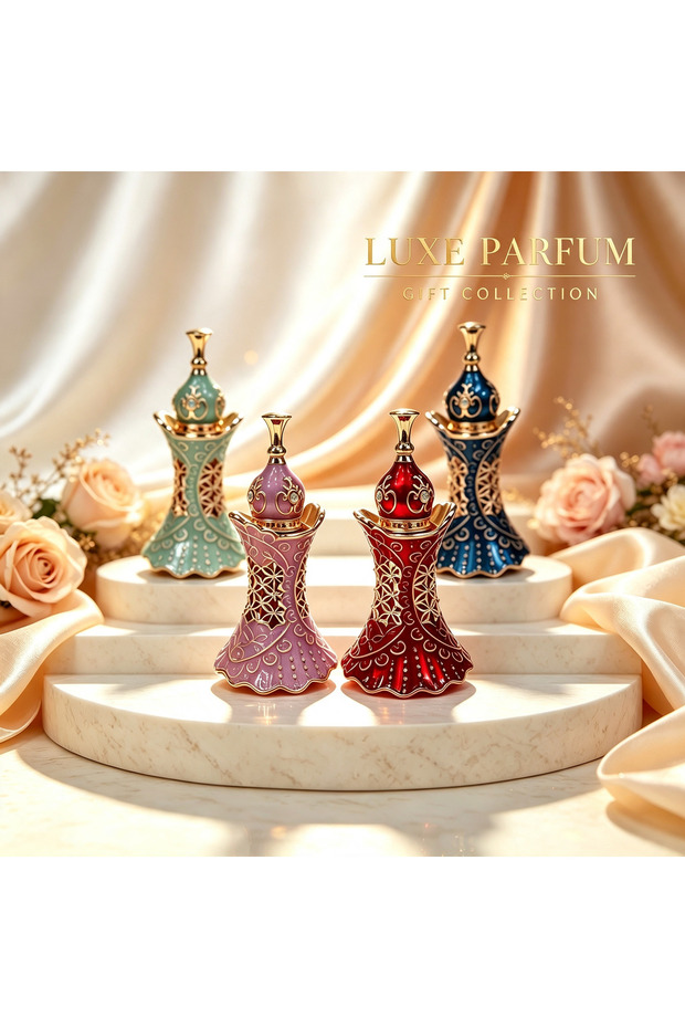 4pcs Crystal Perfume Essential Oil Bottle 3ml D9346