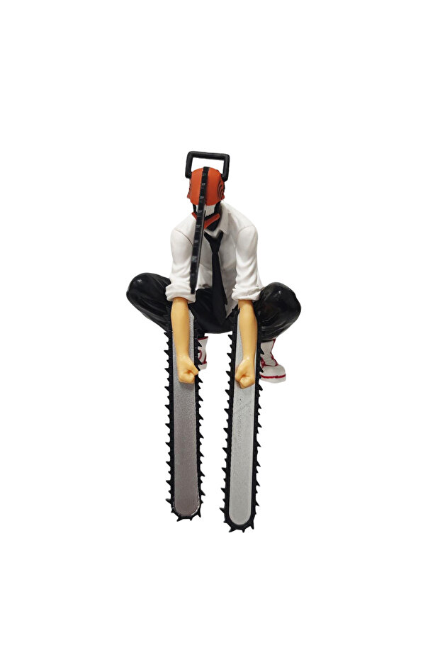 Bandai A-no box Anime Chainsaw Man Figure 2pcs Set Denji Action Figural 14-17cm Car Decoration Doll
