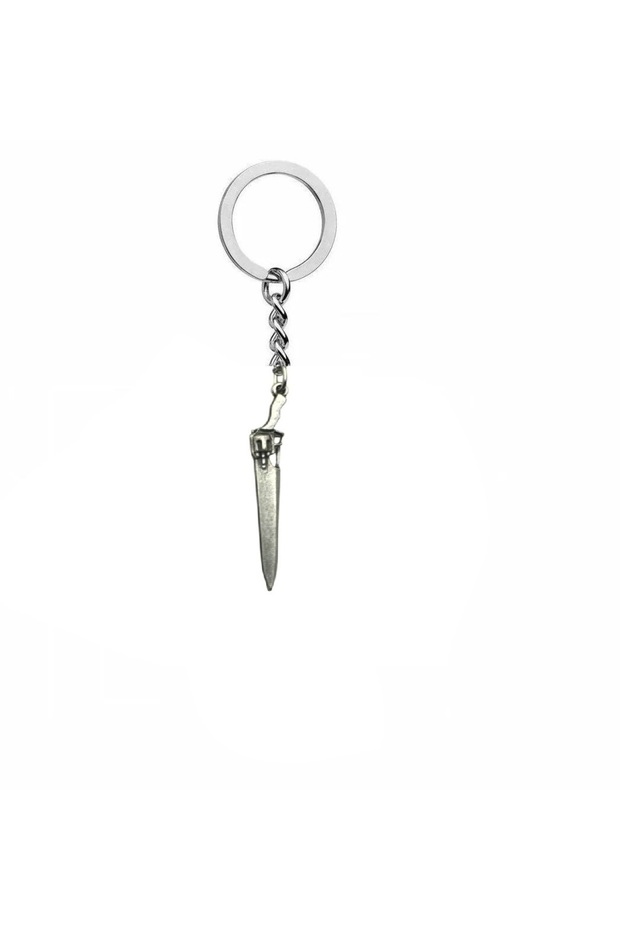 Knife Wedge Figured Keychain – Zamak Metal Unisex Gothic Style Accessory
