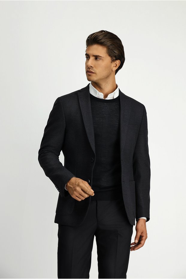 7 Drop Super Slim Fit Extra Slim Fit Classic Jacket