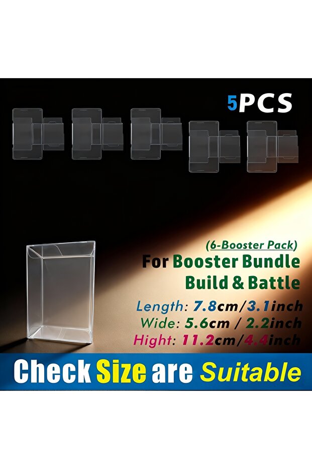 5pcs Blaster Box Card Storage Organizer - Fits Standard Trading Cards, Compatible with Score, Prizm,
