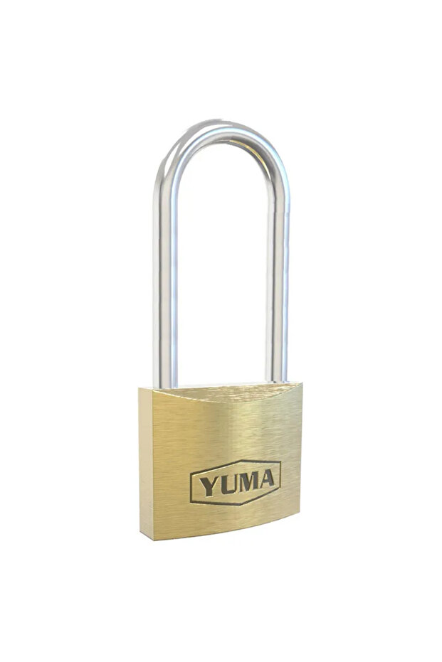 Yuma Brass Made in Turkey Long Hook Padlock 60 mm