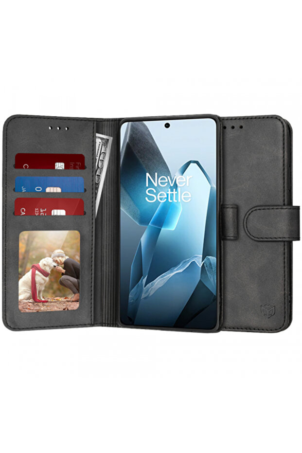 Case for OnePlus 13, Techsuit, Diary Book, Black
