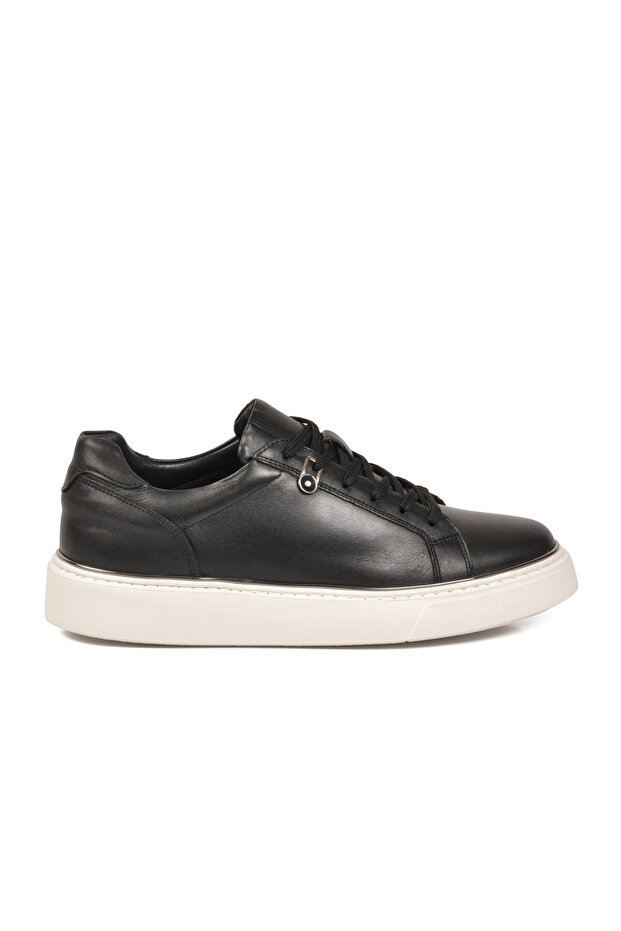 Premium Black Genuine Leather Men's Casual Shoes 2692 m