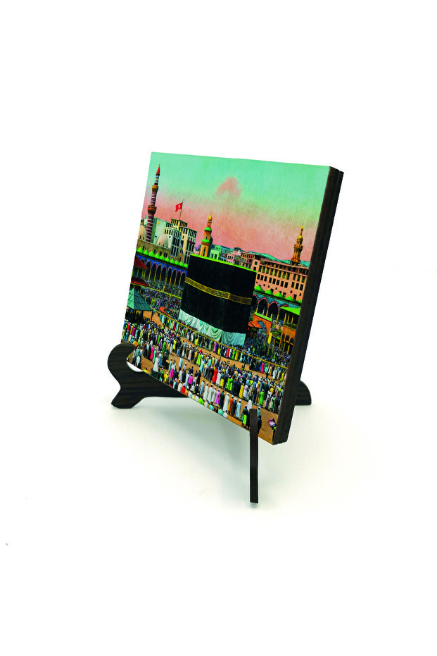 Ottoman Period Mecca-Kabe Printed Mdf Tabletop 10X10 1G-Kabe3