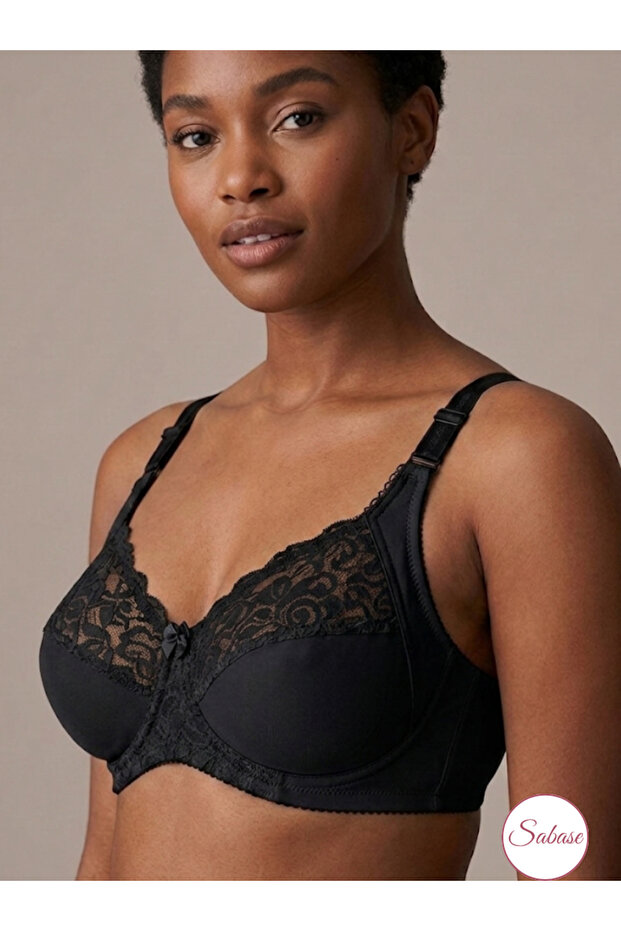 Acemoğlu C Cup Bra with Gathering Feature and Non-Supported Straps (Adjustable Strap Bra)