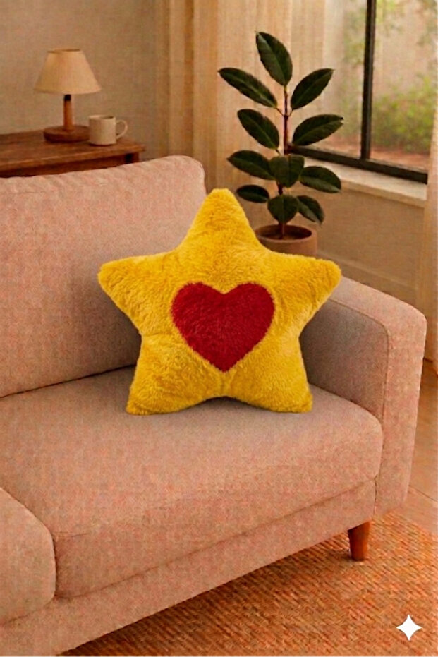 Decorative Star Pillow Heart Pillow Throw Pillow Cushion