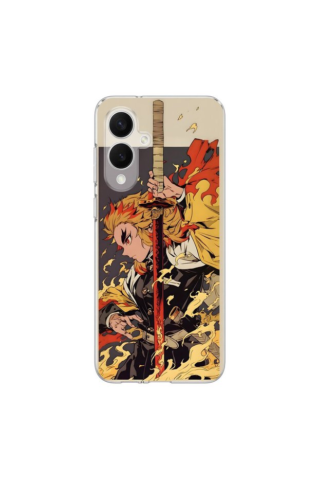 Samsung Galaxy S25 Edge Compatible Anime 4/3 Design Transparent Case