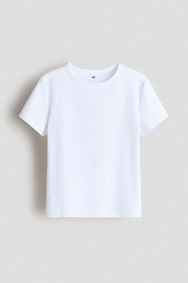 Ribbed cotton top