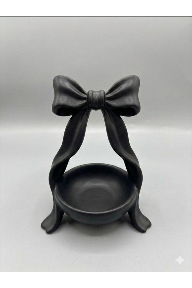 Decorative Jewelry Stand & Candle Holder with Bow Design – Minimal Aesthetic Organizer