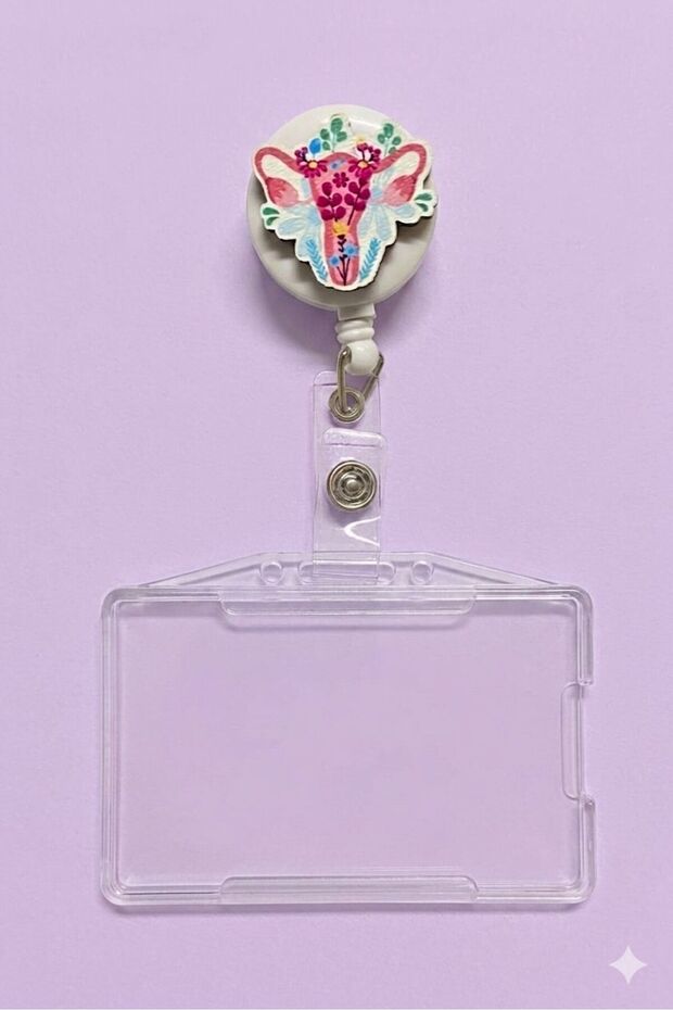 Uterus, Uterus, Women's Obstetrics Yoyo Name Badge