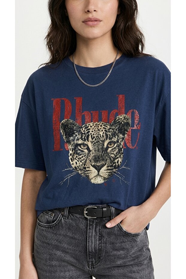 Prude Printed Cotton T-Shirt for Women