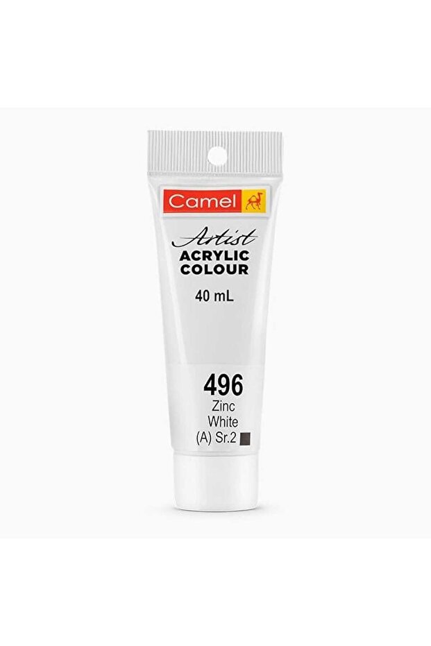 Artist Acrylic Colour, 40 ml, Series 2, 496 Zinc White