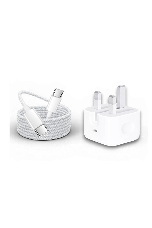 شاحن سريع USB-C مع كابل Type-C