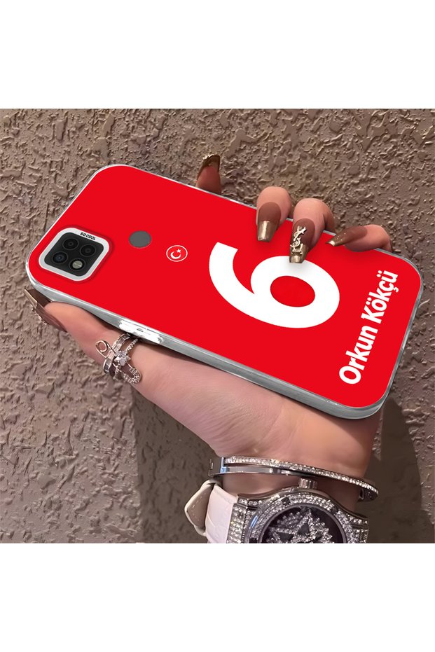 Silicone Edge Hard Back Phone Case Compatible with Poco C31 Orkun Kökçü