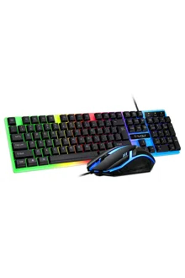TF 230 USB Wired Mechanical Keyboard and Mouse , Black