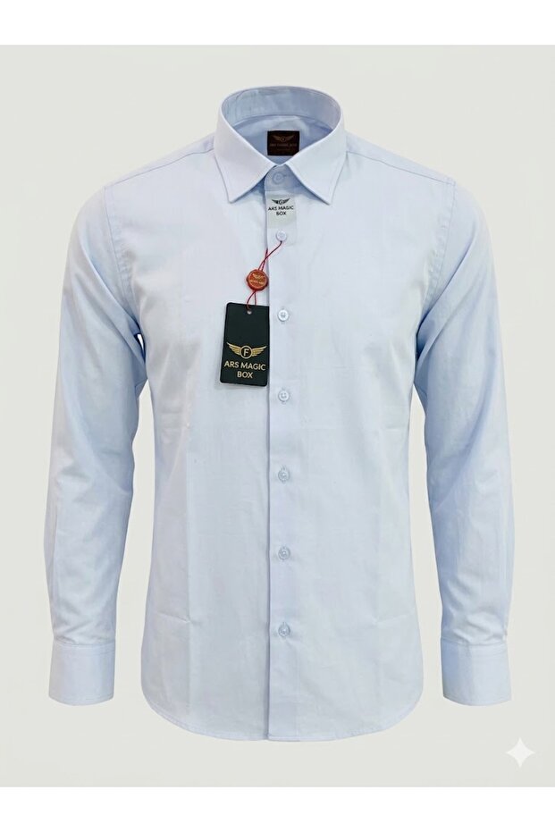 Premium 5-Color Cotton Satin Lycra Slim Fit Men's Shirt - Timeless Style and Comfort