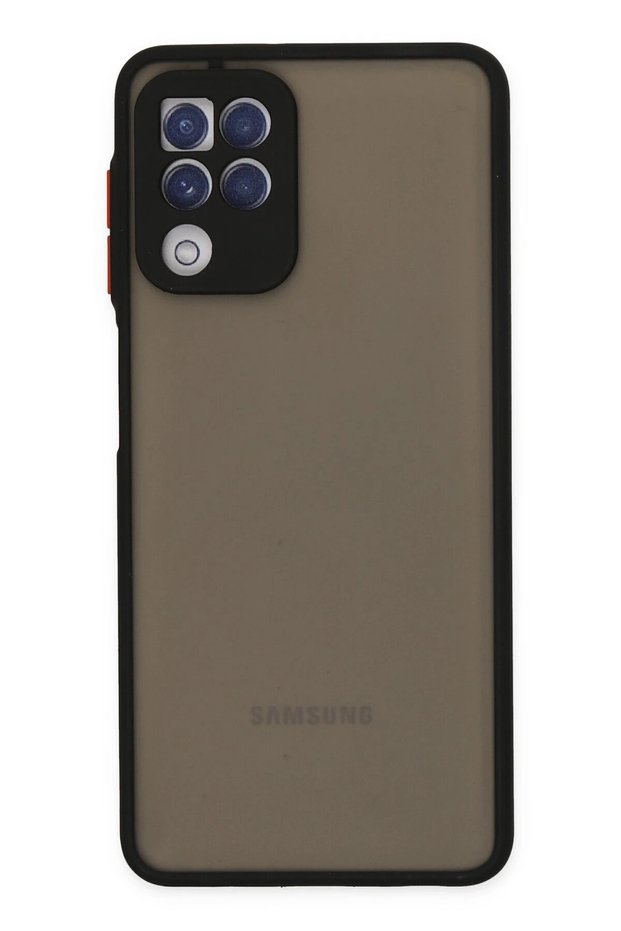 Ilkeshop New Galaxy A22 Case Montreal Silicone Cover (04603) - Black