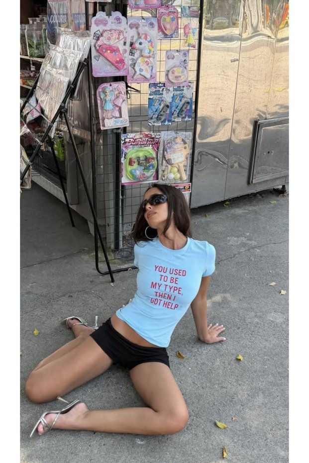 Women's Slim Fit Crop T-Shirt Printed 100% Cotton Stylish and Comfortable Style