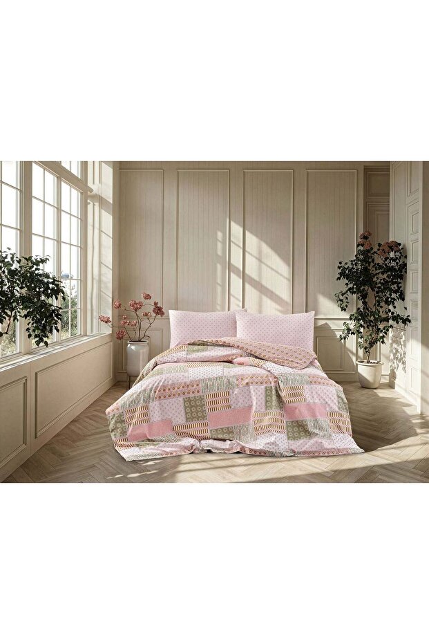 Boho Chic Spring Festival Upsala Duvet Cover Set Double - Beige