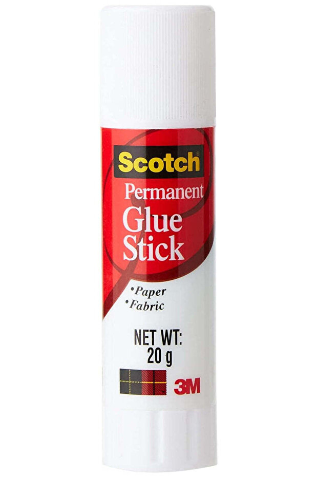 Permanent Glue Stick 0.69 oz (20 gr.) White, 1 stick/pack, Safe, Non-toxic, Acid-free