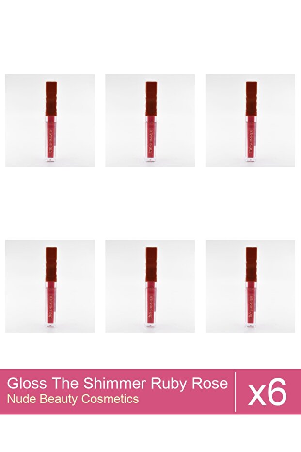 Set 6x Gloss The Shimmer Ruby Rose - 06 - 1