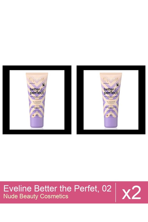 Set 2x Eveline Better the Perfet, 02 , (light-vanilla) , 30 ml