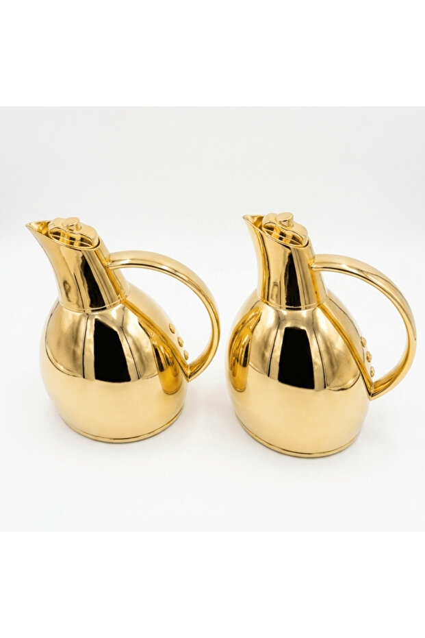 Premium Golden Vacuum Flask for Hot & Cold Beverages – 0.75–1 Litre