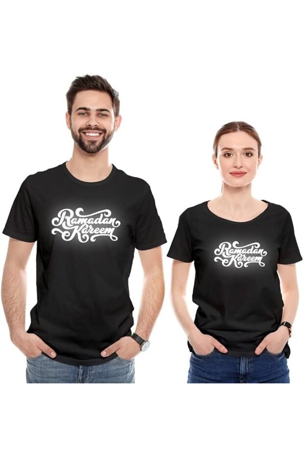 Unisex Printed Design T-Shirt (Ramadan Kareem)| Round Neck - Regular Fit T-shirt
