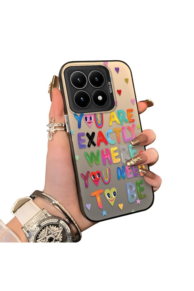 Xiaomi Mi 15t Compatible Hard Acrylic Back Silicone Edge Lens Protection Case