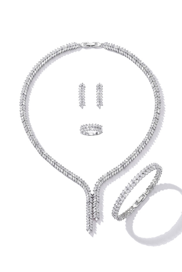 Seraphine Necklace Bracelet Earrings Ring Set