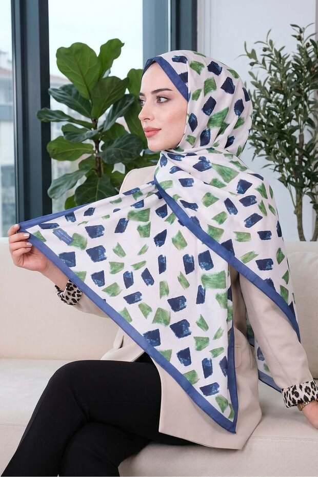 شال ناعم منقوش - 062