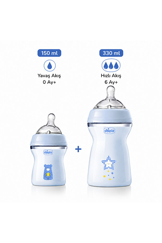 Mavi Biberon Seti 150 ml + 330 ml PP