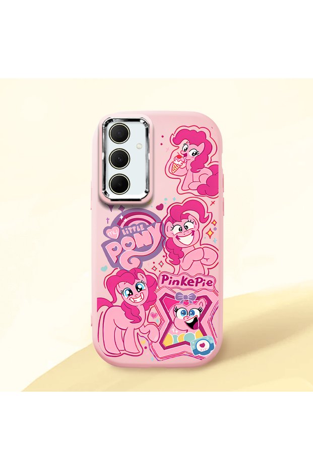 Pink Silicone Case with Shock-Absorbing Camera Protection Compatible with Samsung Galaxy A35