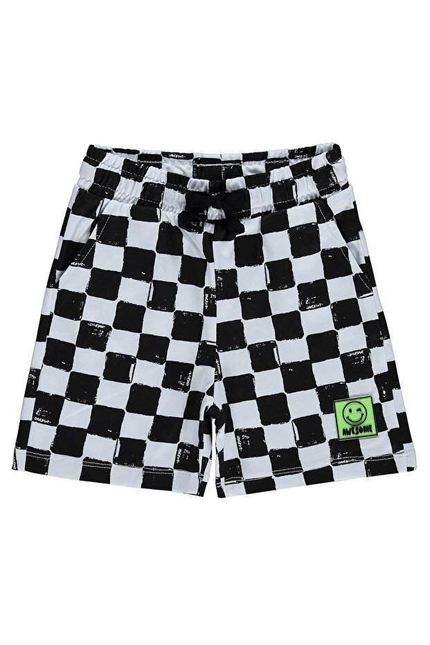 Dama Printed Capri for Ages 2-5 - Black