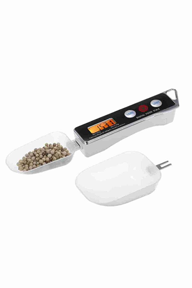 ميزان ملعقة رقمي أسود، ميزان ملعقة إلكتروني للقياس، ميزان ملعقة للمطبخ المنزلي، ميزان طعام