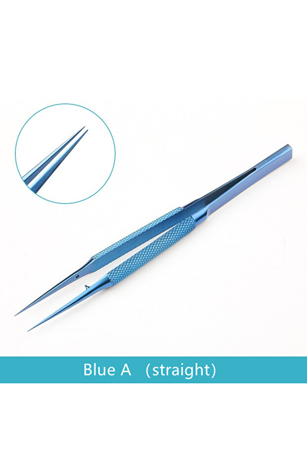 Sharp Point Titanium Alloy Anti-Magnetic Tweezers for Electronics Repair, Professional ESD Forceps f