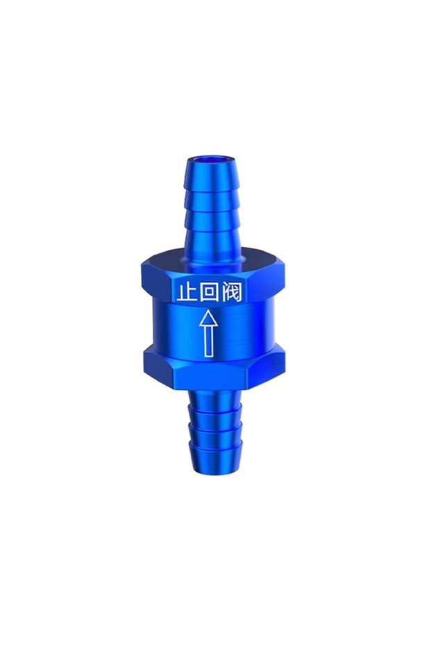 10mm-10mm Aluminum Alloy Check Valve Air Pressure Brake Water Sprinkler Anti Backflow Valves Non R