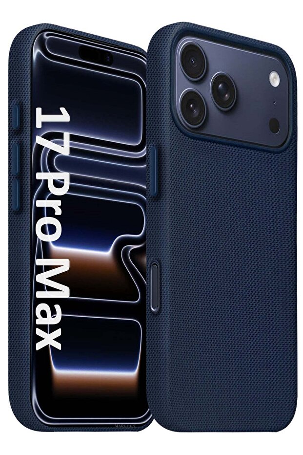 iPhone 17 Pro Max Tech Woven Protective Case – Lightweight Slim Fit with Enhanced Grip - Deep Blue