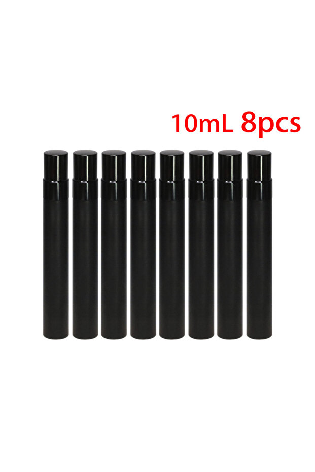 Glass Black 10ml 8pcs 8 and 32 Pieces, + 6 Tools, 5/10 ML. High-End Travel Perfume Bottle in Froste