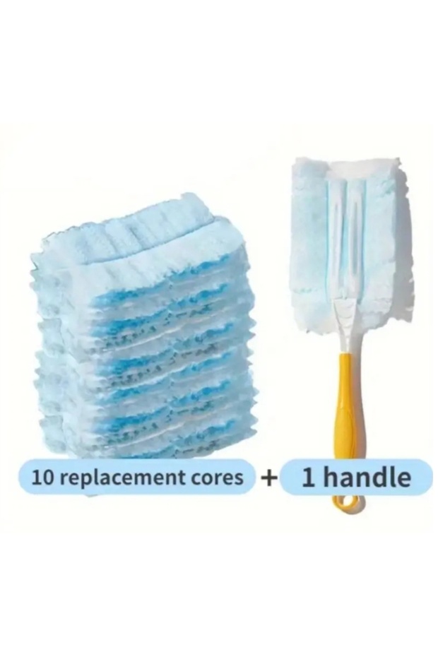 1 مقبض 10 قطع 10 عبوات قابلة لإعادة الاستخدام من الغبار متوافقة مع Swiffer Duster